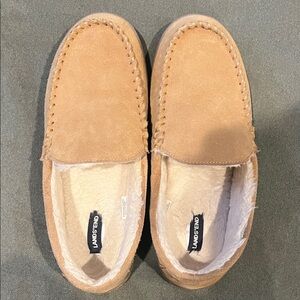 Lands' End Light Brown Suede Moccasins